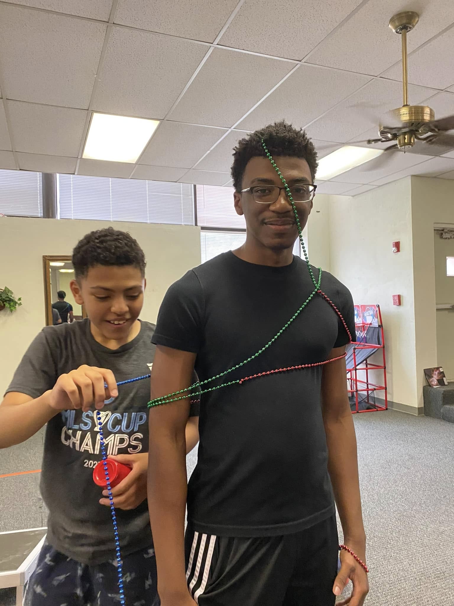 Teen students in a hands-on activity